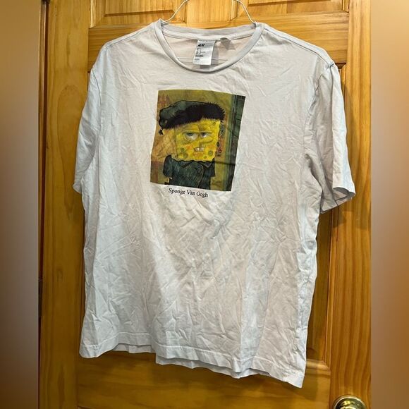 Sponge Van Gogh SpongeBob t shirt from H&M size L - Picture 1 of 5